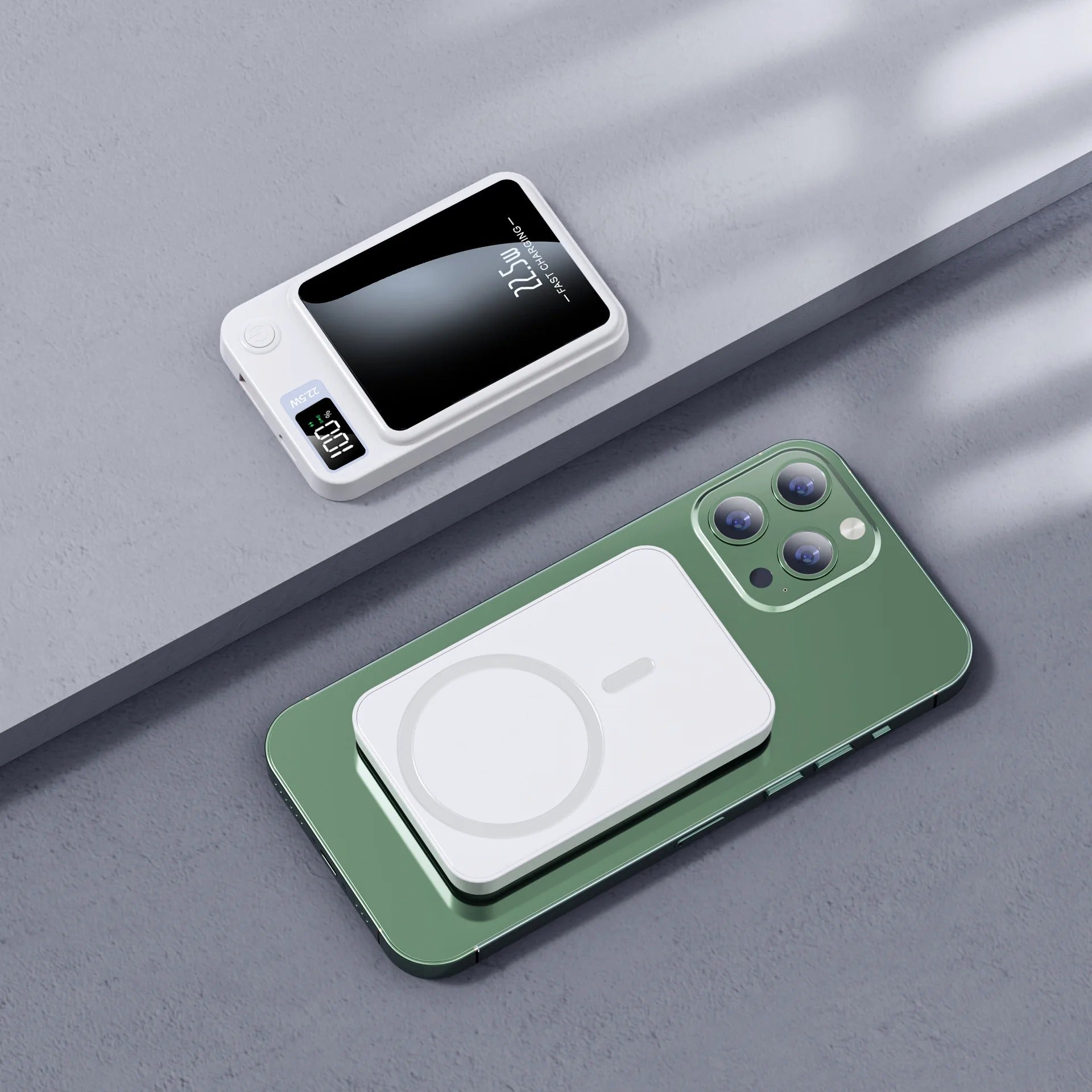 30000 MAh Magnetische Kabellose Powerbank, Superschnelles Aufladen, Tragbare Externe Akku-Powerbank Fr