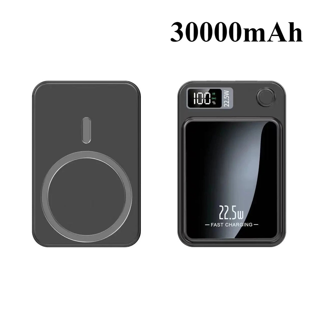 30000 MAh Magnetische Kabellose Powerbank, Superschnelles Aufladen, Tragbare Externe Akku-Powerbank Fr