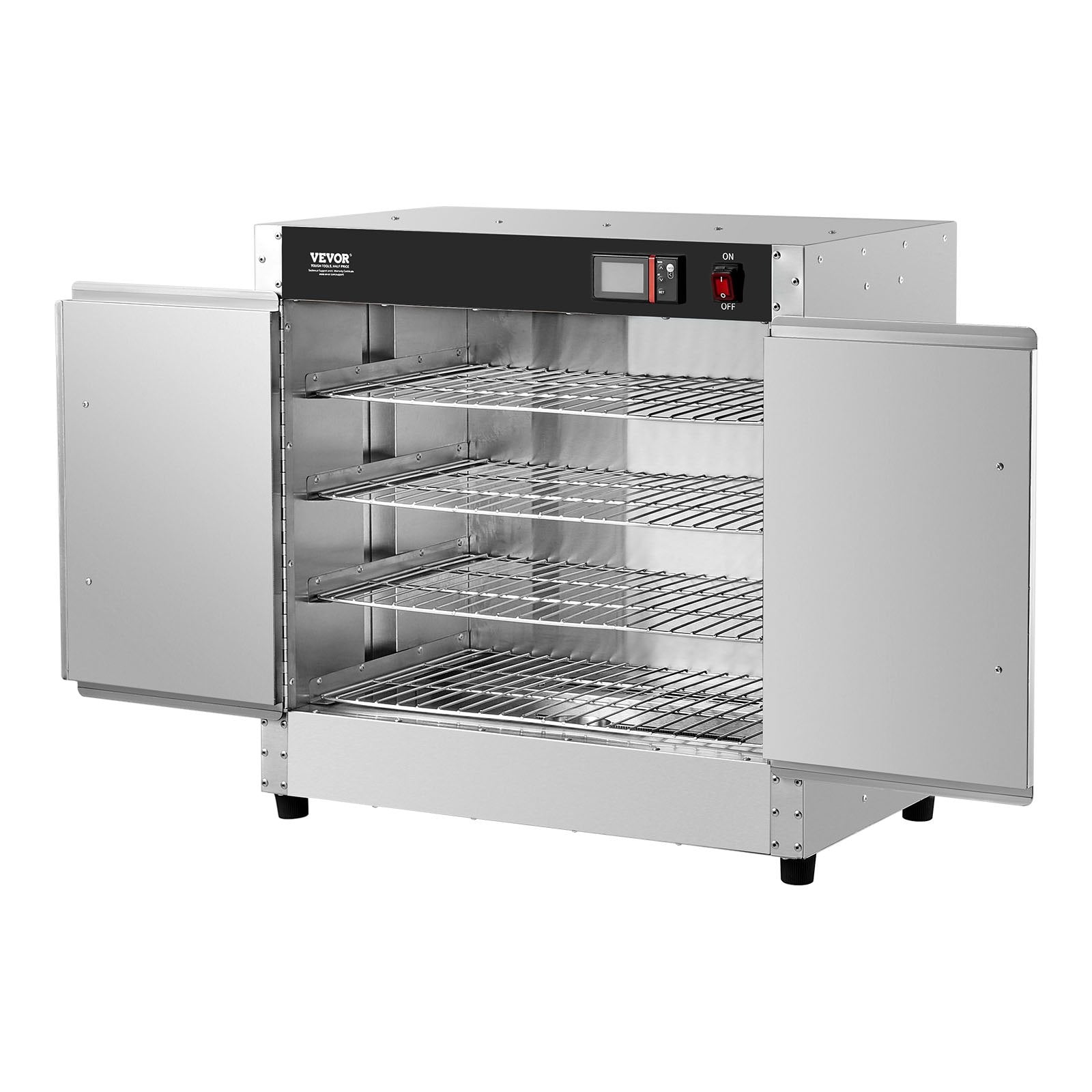 Hot Box Food Warmer 4-Tier Concession Warming Cabinet With Water Tray For Pizza